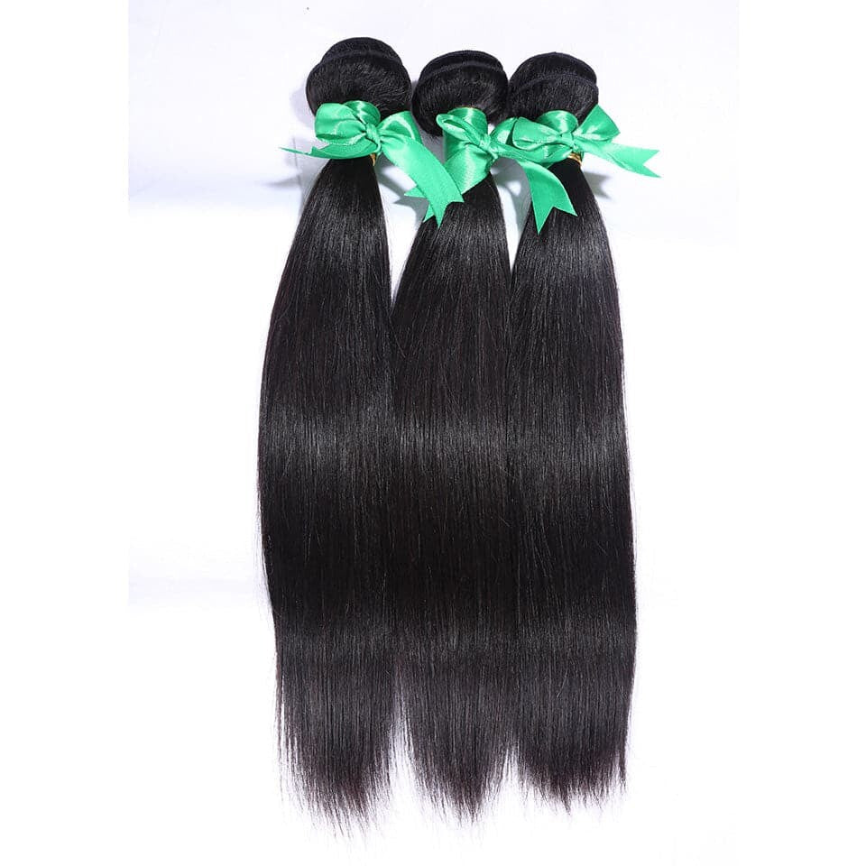 3 Bundles Indian Straight Virgin Human Hair Extension 8-40 inches