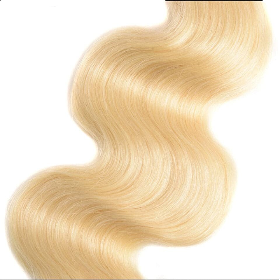 613 Blonde Color 3 Bundles Body Wave Virgin Human Hair