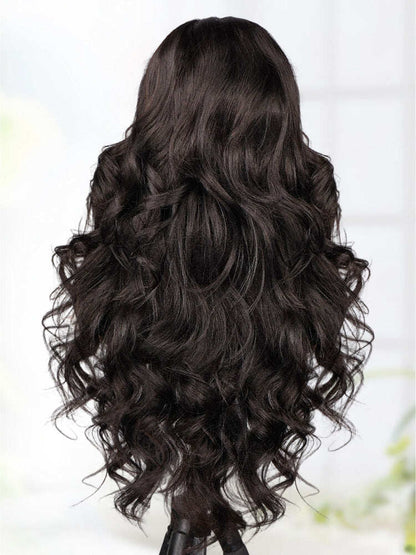 belvedon-Styled Butterfly Cut Layered Yaki Straight Glueless Install Half Wig With Draw-string Beginner Friendly
