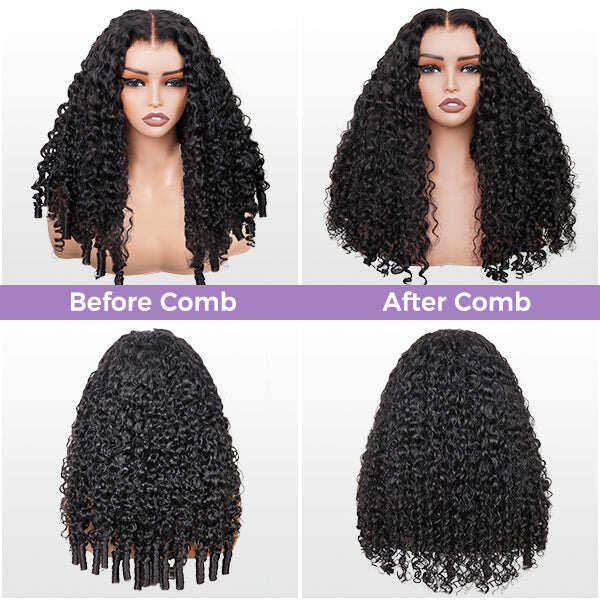 13x6 Glueless Burmese Curly Wig – Pre-Plucked Natural Hairline