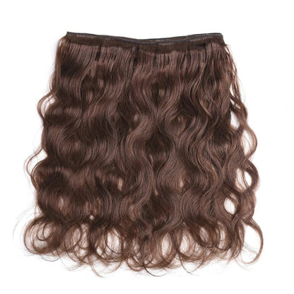 Chocolate Color Brown body wave 4 Bundles 100% Virgin Human Hair Extension