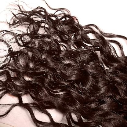 #4 Brown Water Wave 3 Bundles Extensions 100% Human Hair(No Code Need)