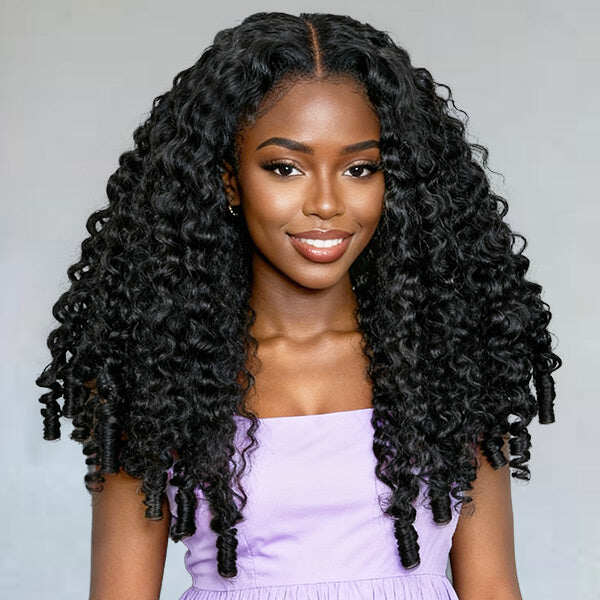 13x6 Glueless Burmese Curly Wig – Pre-Plucked Natural Hairline